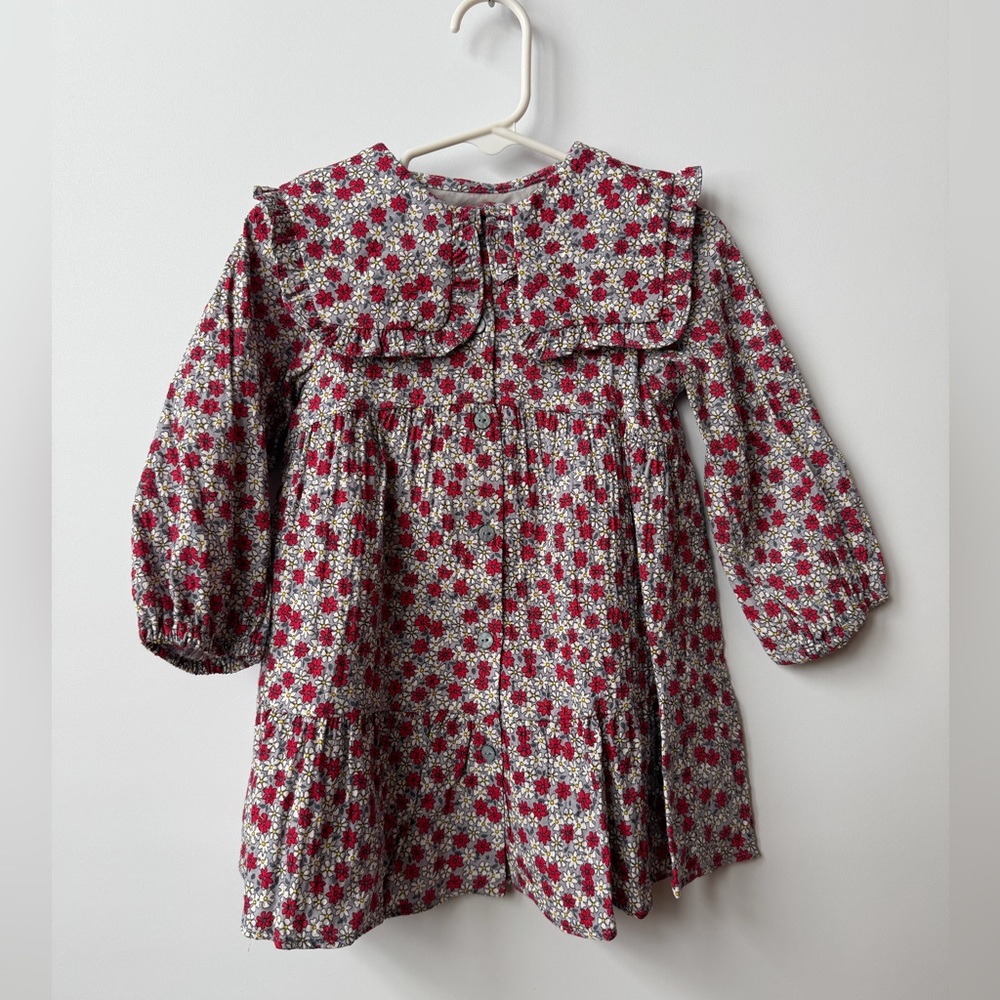 Zara Red and White Floral Blouse